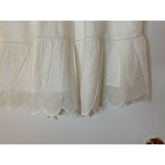 ANTHROPOLOGIE Let Me Be Lace Peplum Tank NWT White $148 Romantic Sz 10 Cottage - Picture 10 of 12